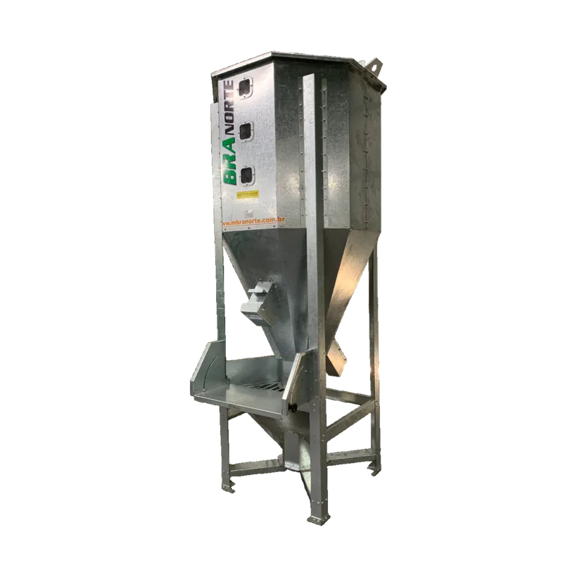 Misturador Vertical de Plástico Branorte — mistura de grânulos e reciclados